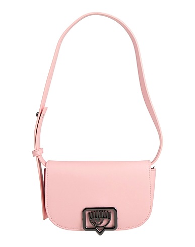 CHIARA FERRAGNI Shoulder bag Light pink 100% Polyester, Polyurethane resin