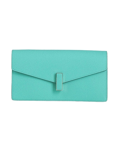 VALEXTRA Borsa a mano Turchese 100% Pelle di vitello
