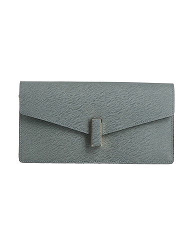 VALEXTRA Handbag Slate blue 100% Calfskin