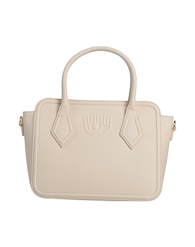 CHIARA FERRAGNI Handbag Ivory 100% Polyester