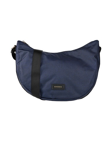 BORBONESE Across-body bag Navy blue 100% Polyester