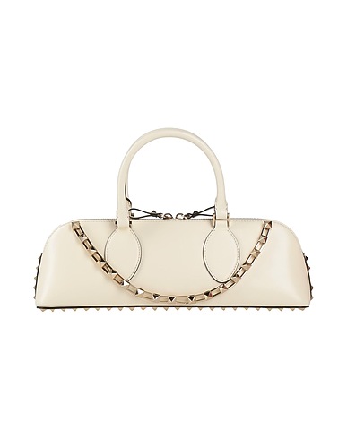 VALENTINO GARAVANI ハンドバッグ アイボリー 革（なめし加工）
