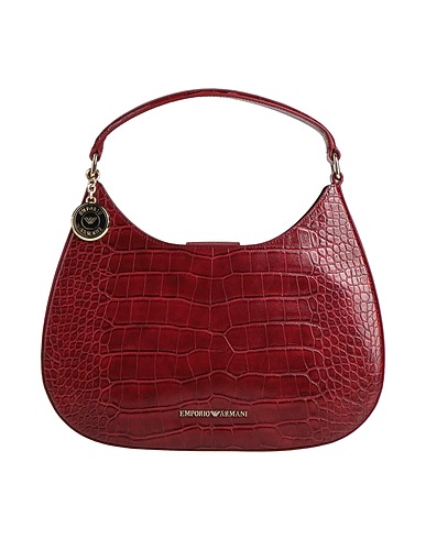 EMPORIO ARMANI Handbag Burgundy 100% Polyester, Polyurethane