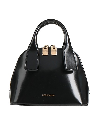 BORBONESE Borsa a mano Nero 100% Pelle, PVC - Polivinilcloruro, Poliestere, Altre Fibre