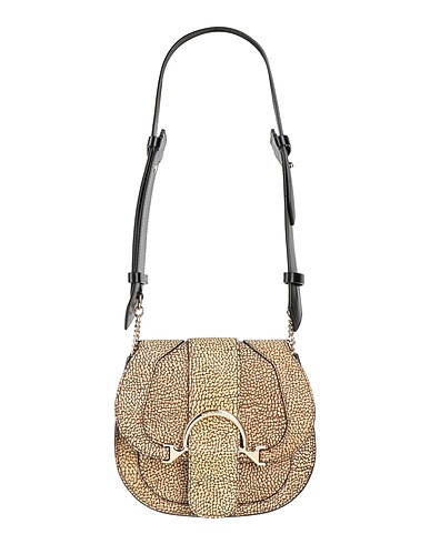 BORBONESE Shoulder bag Beige 100% Leather