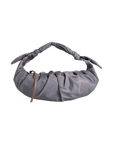 BORBONESE Shoulder bag Lead 100% Polyester, Leather