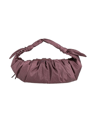 BORBONESE Schultertasche Bordeaux 100% Polyester, Leder
