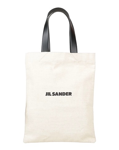 JIL SANDER Handbag 70% Cotton, 30% Linen, Cow leather