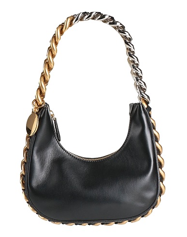 STELLA McCARTNEY Handbag Black 51% Polyester, 49% Polyurethane