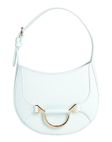 BORBONESE Handbag Sky blue Leather