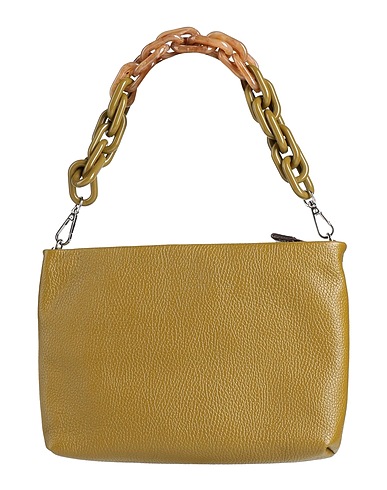 GIANNI CHIARINI Handbag Military green Leather