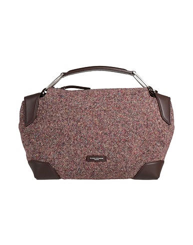 GIANNI CHIARINI Handtasche Schokobraun Gewebefasern, Leder