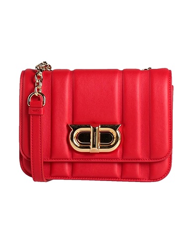 FERRAGAMO Borsa a tracolla Rosso 100% Pelle di vitello