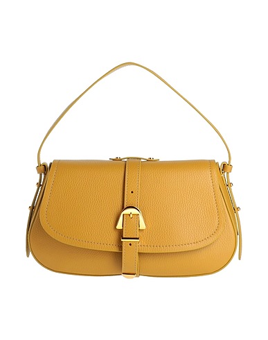 COCCINELLE Borsa a mano Senape 100% Cotone
