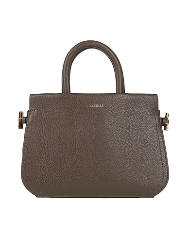 COCCINELLE Handbag Khaki Leather