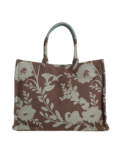 COCCINELLE Handbag Dark brown Textile fibres