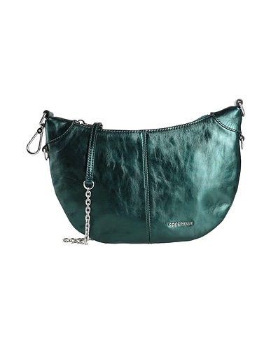 COCCINELLE Across-body bag Dark green Leather