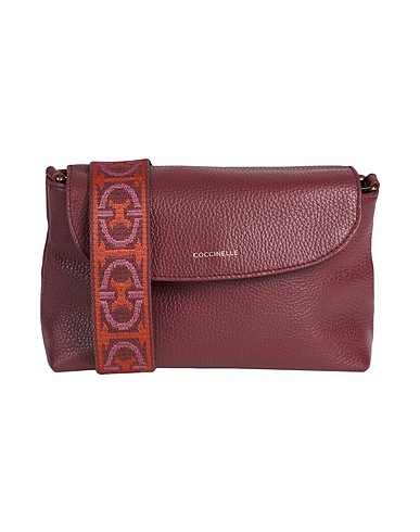 COCCINELLE Across-body bag Brick red Leather