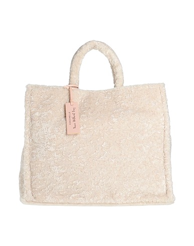 COCCINELLE Borsa a mano Panna Fibre tessili