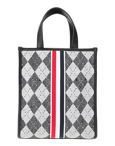 THOM BROWNE Handbag Black Textile fibres, Leather