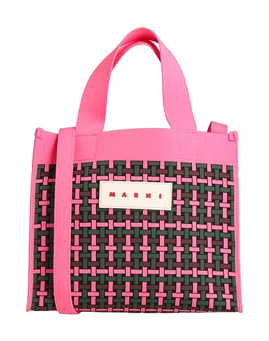 MARNI Handbag Fuchsia 100% Polyester, Metal, Zinc, Aluminium, Copper
