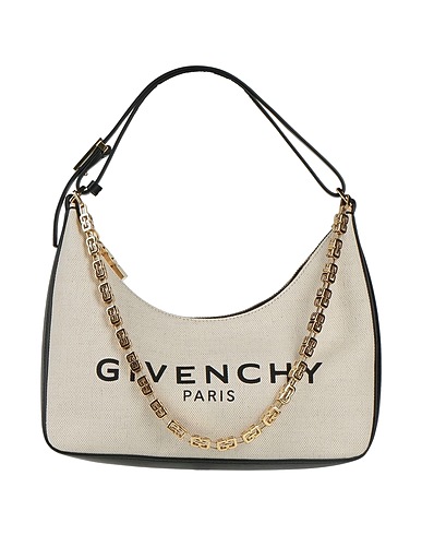 GIVENCHY Handbag Ivory Leather, Textile fibres
