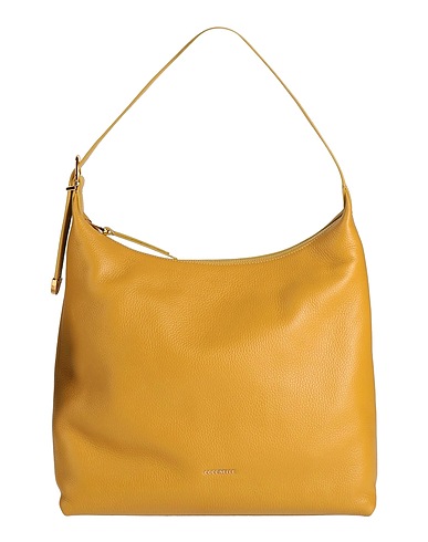 COCCINELLE Borsa a spalla Senape Pelle