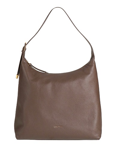 COCCINELLE Shoulder bag Dark brown Leather