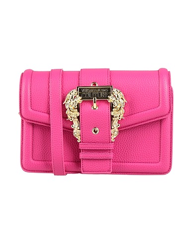 VERSACE JEANS COUTURE Across-body bag Magenta 100% Polyester, Polyurethane resin