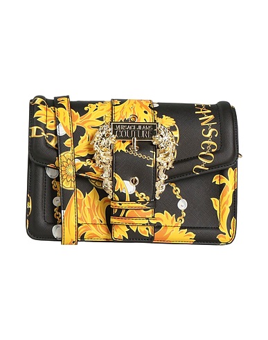 VERSACE JEANS COUTURE Borsa a tracolla Nero 100% Poliestere, Resina poliuretanica