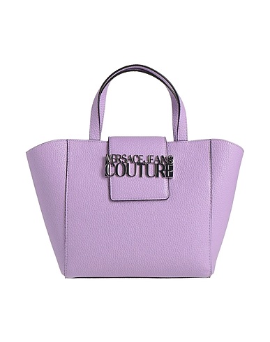 VERSACE JEANS COUTURE Handbag Mauve 100% Polyester, Polyurethane resin