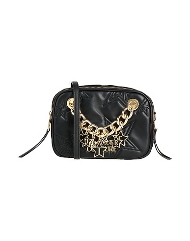 VERSACE JEANS COUTURE Across-body bag Black 100% Polyester