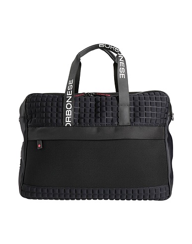 BORBONESE Handbag Black Textile fibres