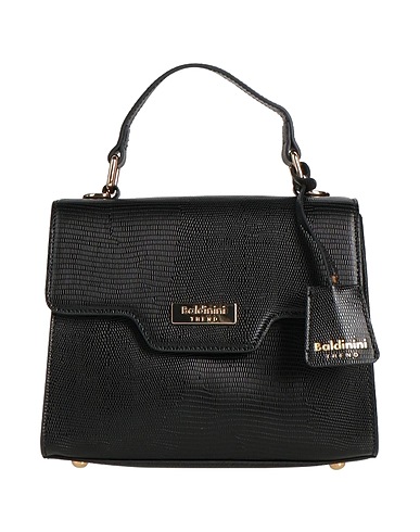 BALDININI Handbag Black 95% Polyurethane, 5% Metal