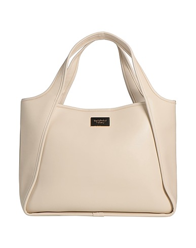 BALDININI ハンドバッグ アイボリー ポリウレタン 95% / 金属 5%