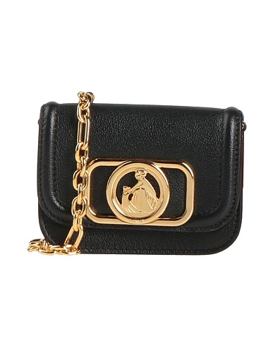 LANVIN Сумка на длинном ремешке Чёрный 100% Шевро, Металл