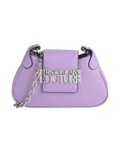 VERSACE JEANS COUTURE Borsa a tracolla Lilla 100% Poliestere, Resina naturale