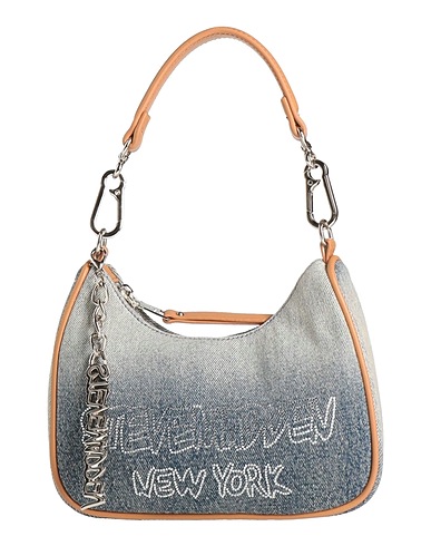 STEVE MADDEN Handbag Blue 100% Cotton, Polyurethane