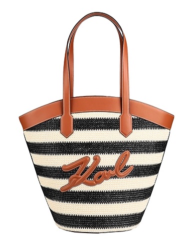 KARL LAGERFELD Handbag K/SIGNATURE TULIP MD TOTE RAFF
 Cream 40% Polypropylene, 40% Cow leather, 20% Polyurethane