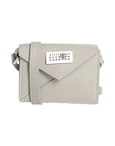 MM6 MAISON MARGIELA Across-body bag Grey 100% Cow leather, Zinc, Aluminium, Copper