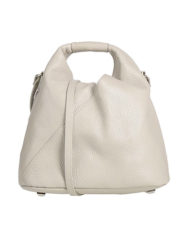 MM6 MAISON MARGIELA Handbag Light grey 100% Cow leather, Zinc