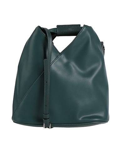 MM6 MAISON MARGIELA Umhängetasche Dunkelgrün 60% Polyester, 40% Polyurethan, Rindsleder, Zink