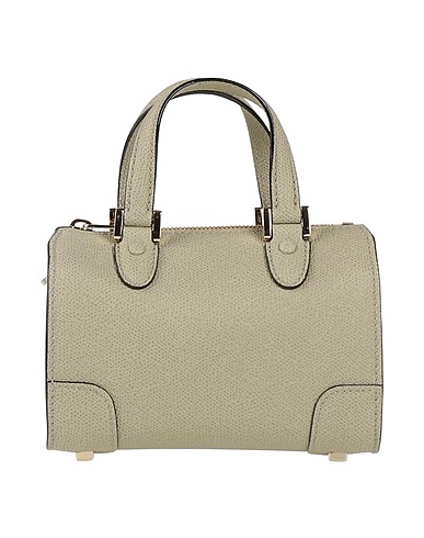 VALEXTRA Handbag Sage green 100% Calfskin