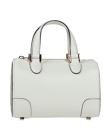 VALEXTRA Handbag Light grey 100% Calfskin