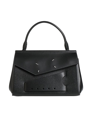 MAISON MARGIELA Handtasche Schwarz 100% Bisonleder, Zink, Aluminium, Kupfer, Messing