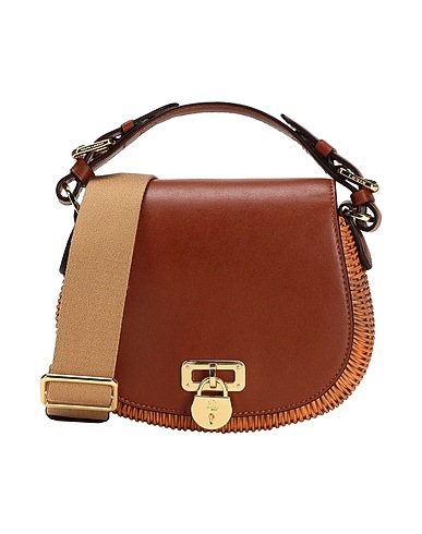 LAUREN RALPH LAUREN Handbag 100% Rattan, Cow leather