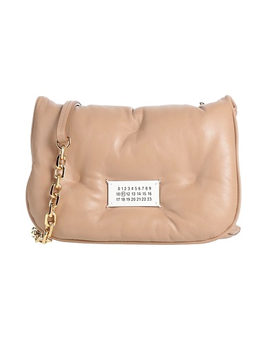 MAISON MARGIELA Cross-body bags Light brown 100% Ovine leather, Zinc, Aluminum, Copper