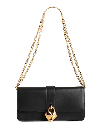 MOSCHINO Shoulder bag Black Leather
