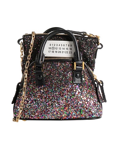 MAISON MARGIELA Handbag Black 100% Polyester, Cow leather, Zinc, Aluminium, Copper