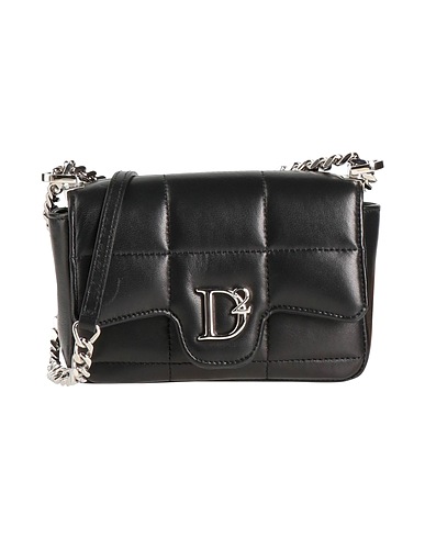DSQUARED2 クロスボディバッグ ブラック 革（なめし加工）